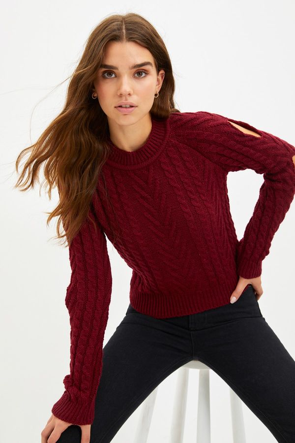 Trendyol Trendyol Sweater - Burgundy - Regular