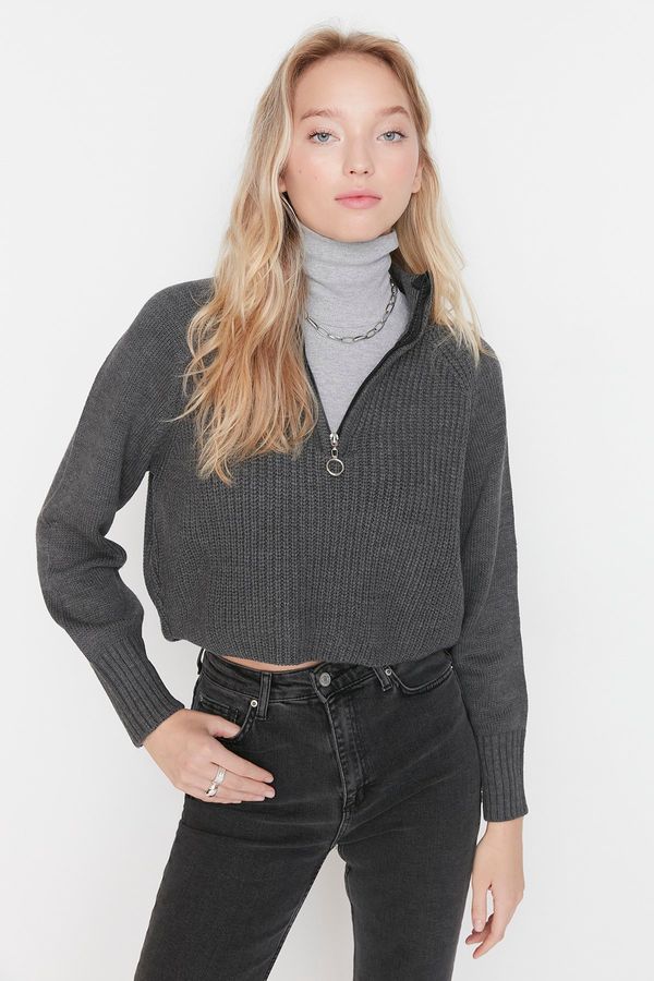 Trendyol Trendyol Sweater - Gray - Regular fit