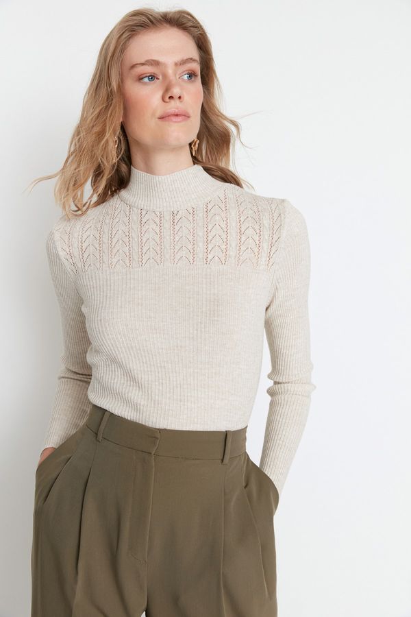 Trendyol Trendyol Sweater - Gray - Slim fit