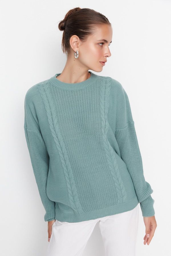 Trendyol Trendyol Sweater - Green - Regular fit