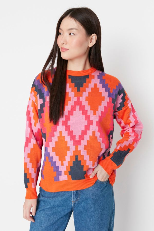 Trendyol Trendyol Sweater - Orange - Regular fit