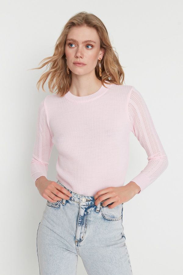 Trendyol Trendyol Sweater - Pink - Fitted