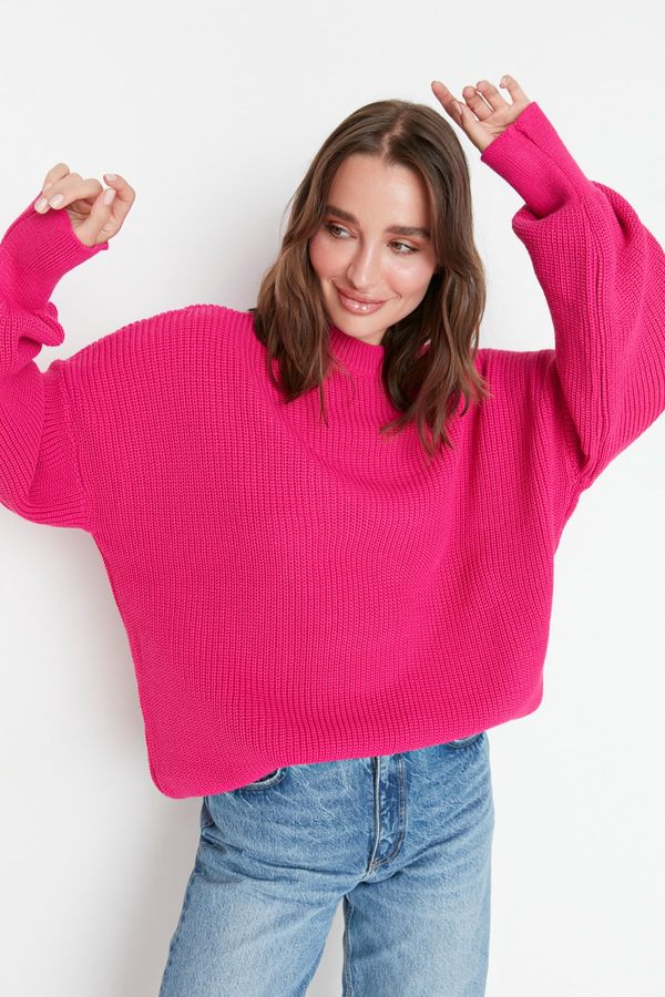 Trendyol Trendyol Sweater - Pink - Oversize
