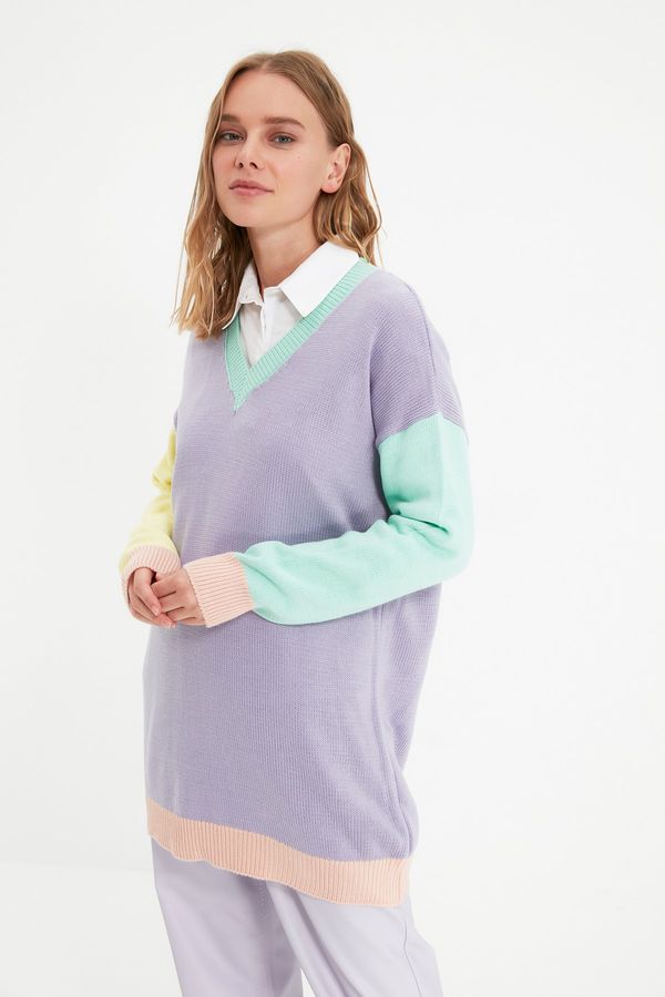 Trendyol Trendyol Sweater - Purple - Relaxed