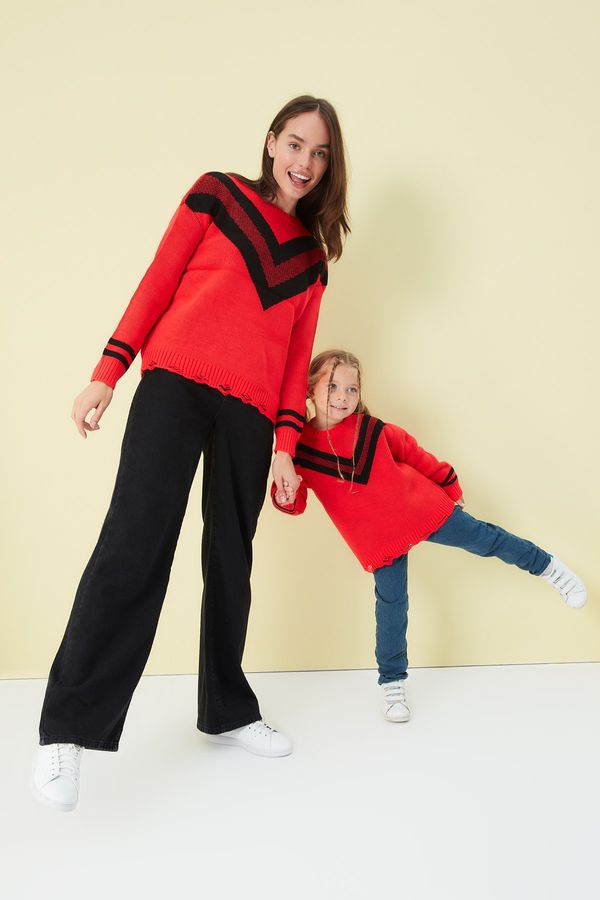 Trendyol Trendyol Sweater - Red - Regular fit