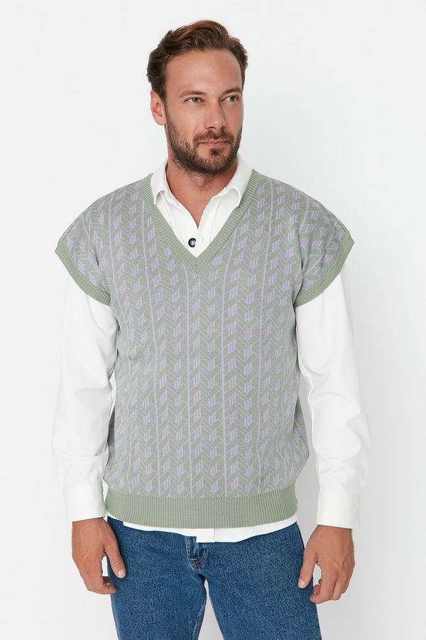 Trendyol Trendyol Sweater Vest - Green - Regular fit