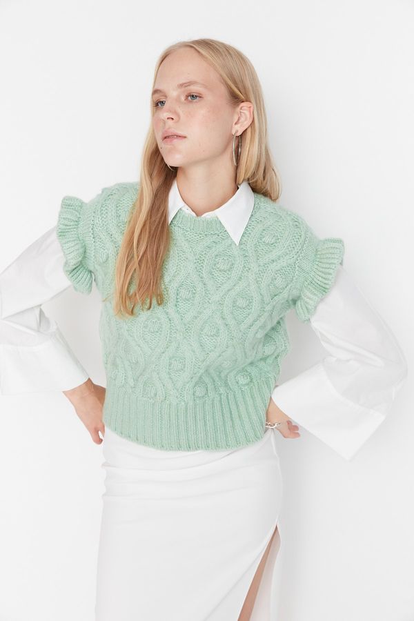 Trendyol Trendyol Sweater Vest - Green - Regular fit