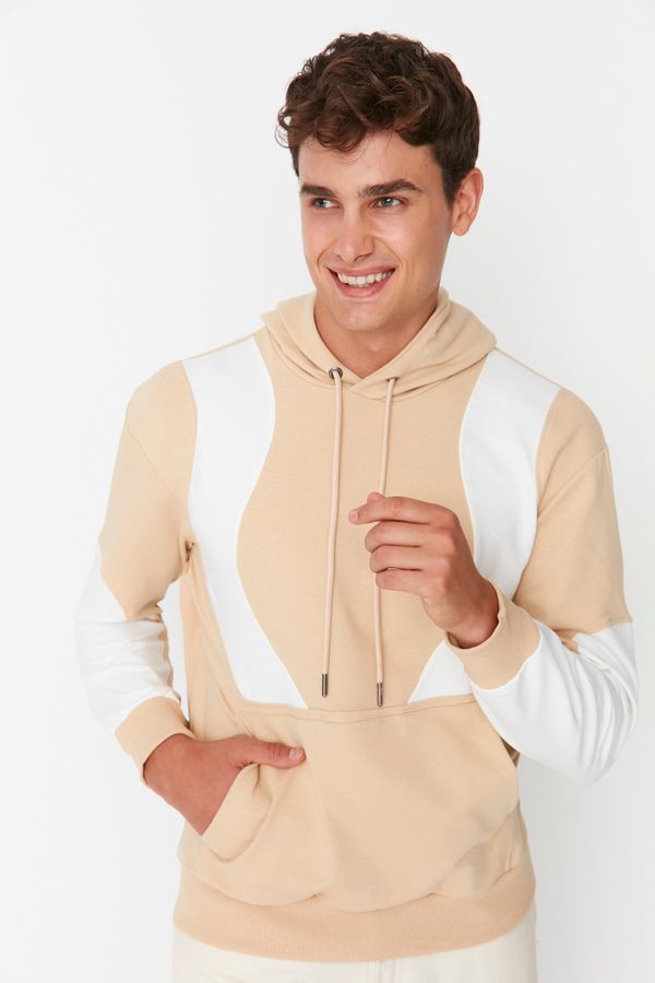 Trendyol Trendyol Sweatshirt - Beige - Regular fit