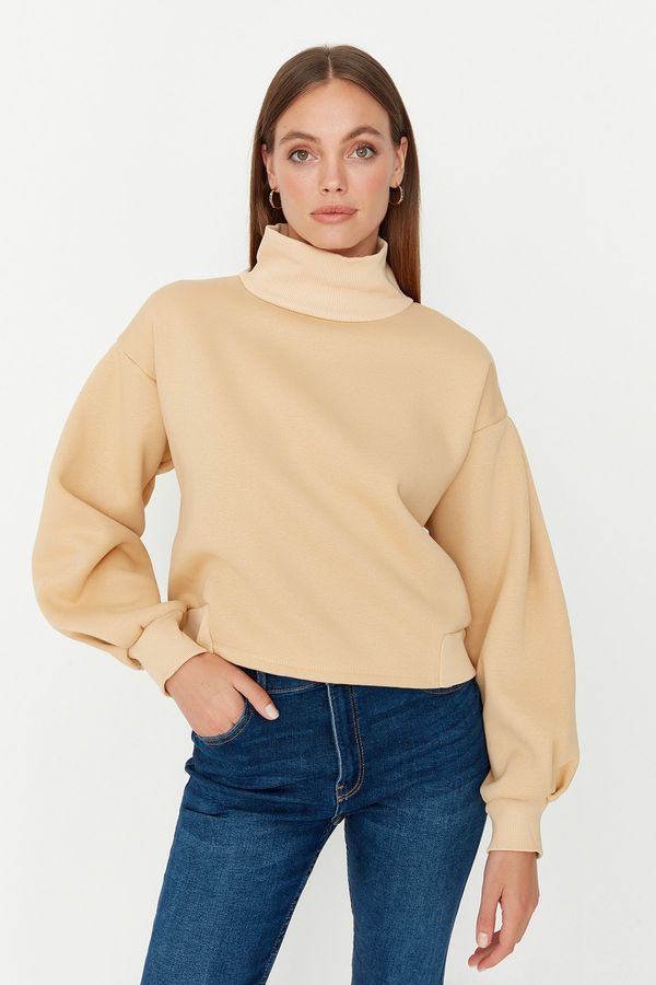Trendyol Trendyol Sweatshirt - Beige - Regular fit
