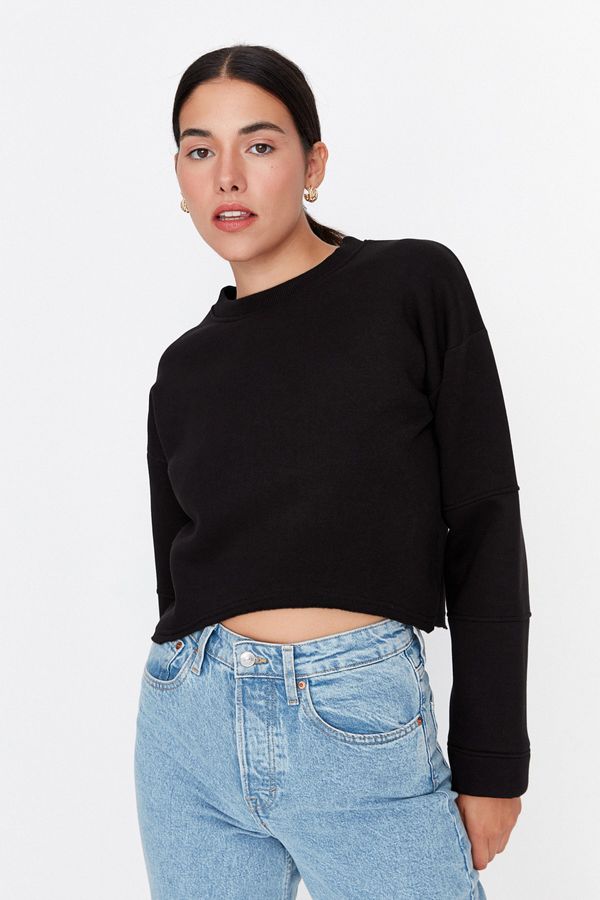 Trendyol Trendyol Sweatshirt - Black - Regular fit