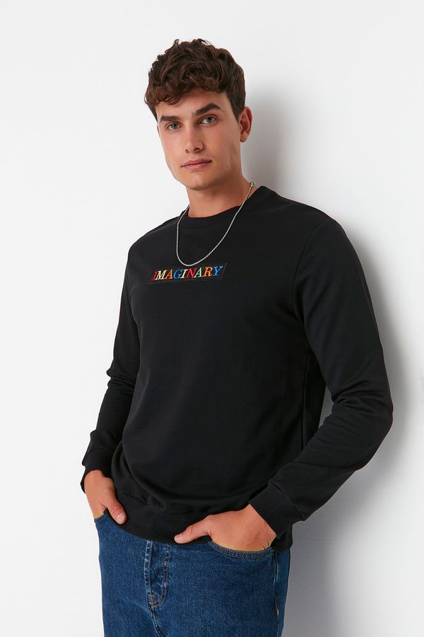 Trendyol Trendyol Sweatshirt - Black - Regular fit