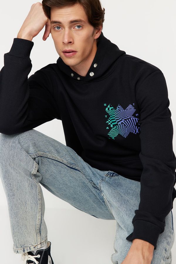 Trendyol Trendyol Sweatshirt - Black - Regular fit