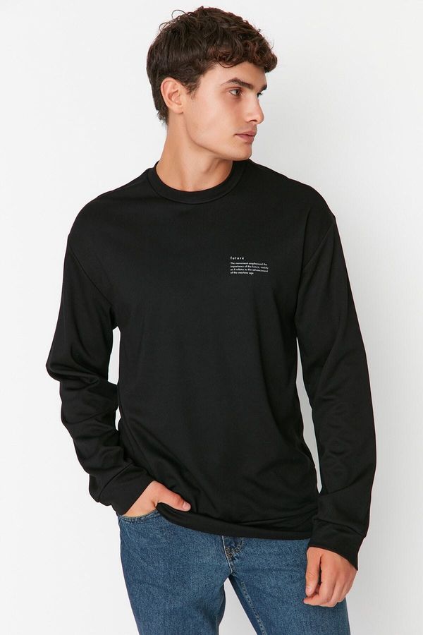 Trendyol Trendyol Sweatshirt - Black - Relaxed