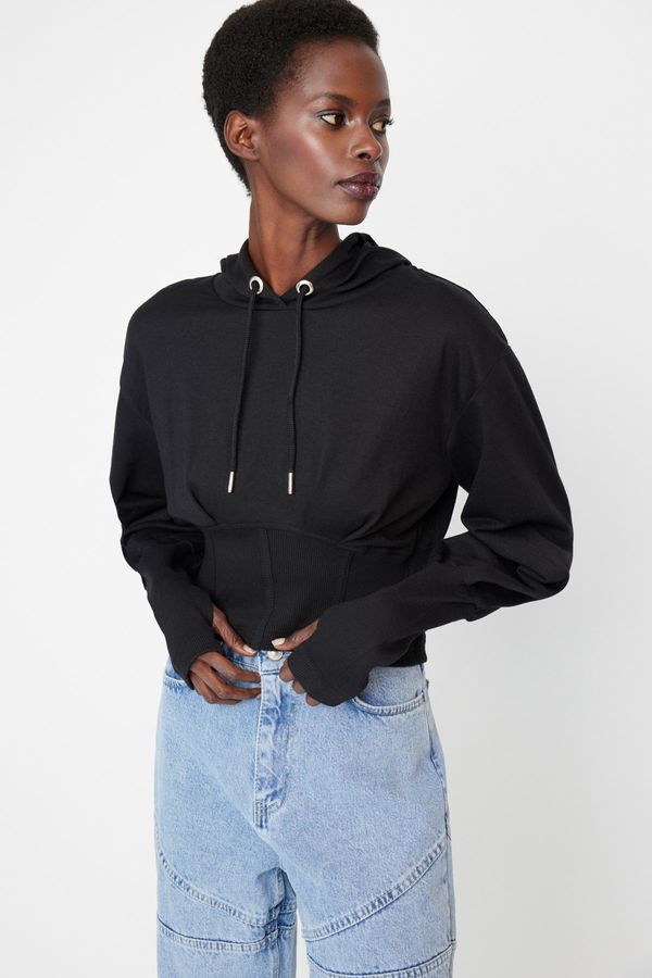 Trendyol Trendyol Sweatshirt - Black - Slim fit