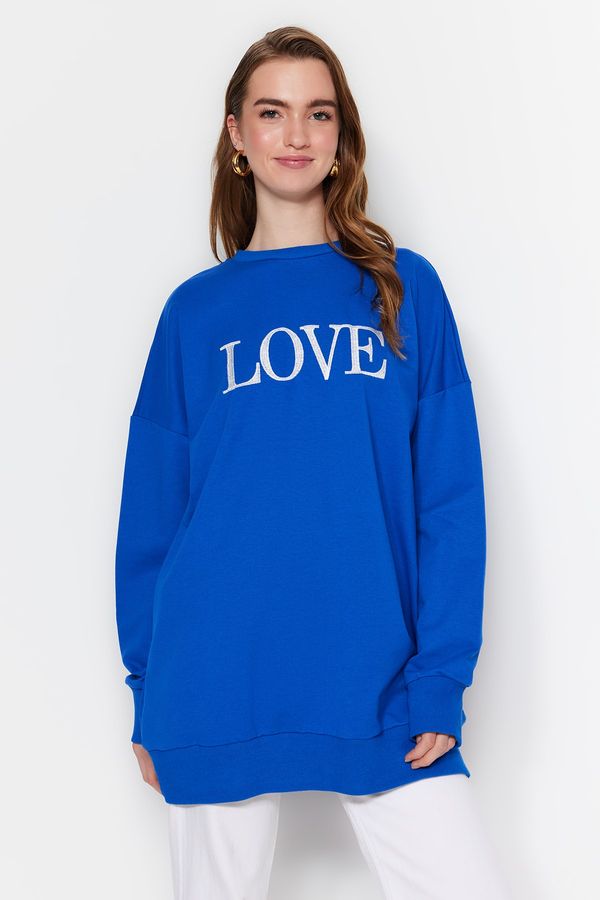 Trendyol Trendyol Sweatshirt - Blue - Regular