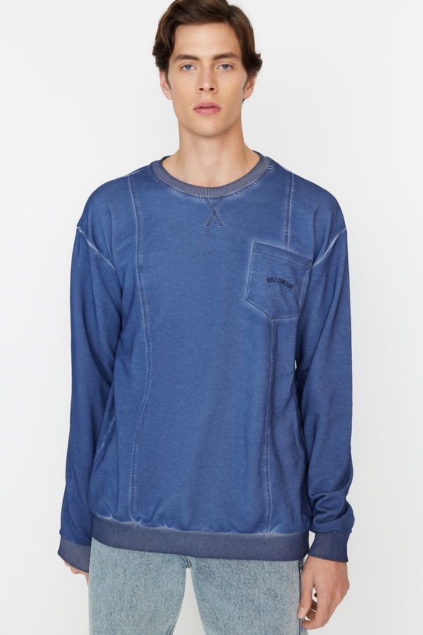 Trendyol Trendyol Sweatshirt - Blue - Relaxed