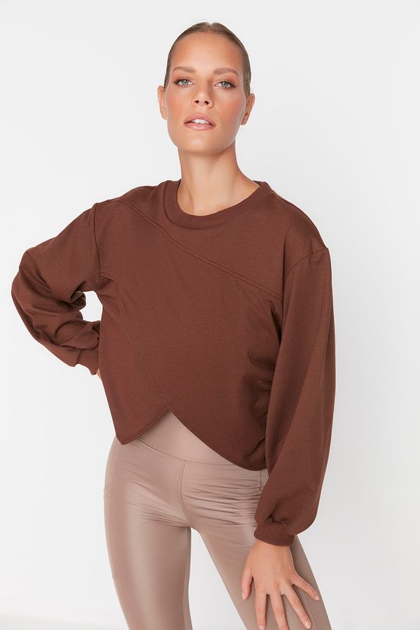 Trendyol Trendyol Sweatshirt - Brown - Regular fit