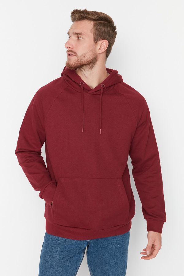 Trendyol Trendyol Sweatshirt - Burgundy - Fitted