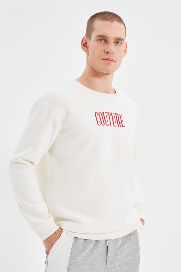 Trendyol Trendyol Sweatshirt - Ecru - Regular