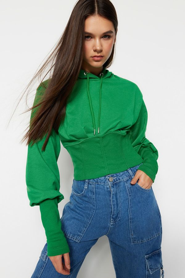 Trendyol Trendyol Sweatshirt - Green - Slim fit
