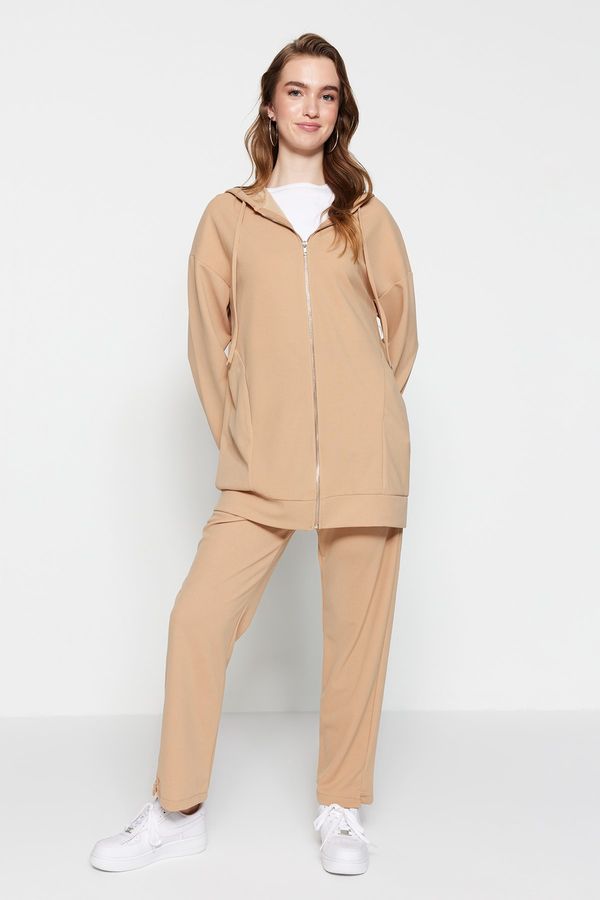 Trendyol Trendyol Sweatsuit Set - Brown - Regular fit