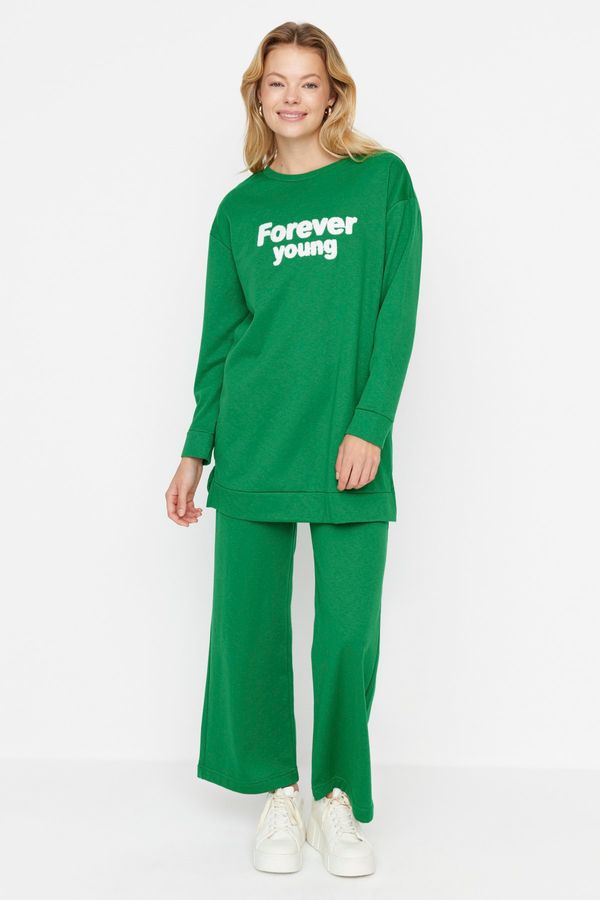 Trendyol Trendyol Sweatsuit Set - Green - Regular fit