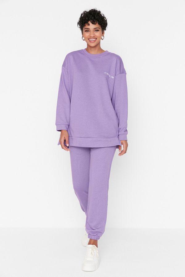 Trendyol Trendyol Sweatsuit Set - Purple - Regular fit