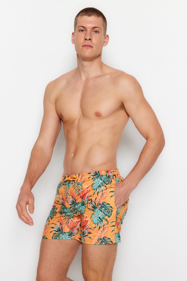 Trendyol Trendyol Swim Shorts - Orange - Tropical