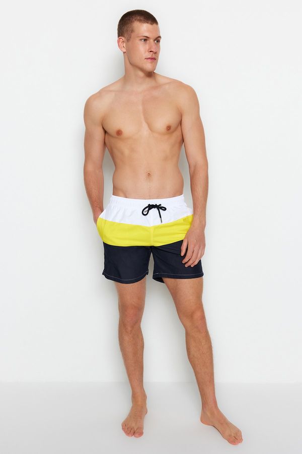Trendyol Trendyol Swim Shorts - Yellow - Colorblock
