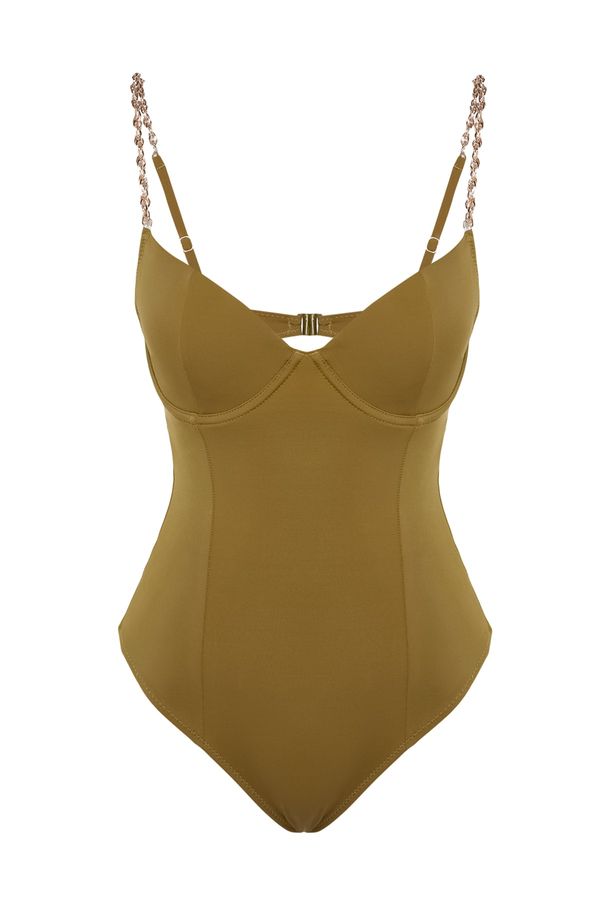 Trendyol Trendyol Swimsuit - Khaki - Plain