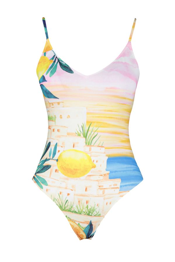 Trendyol Trendyol Swimsuit - Multi-color - Landscape print