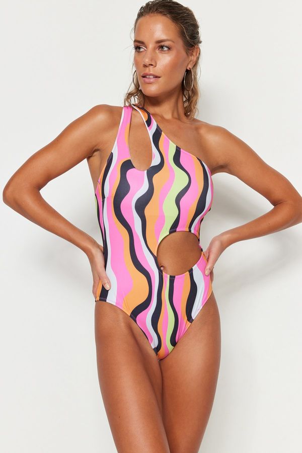 Trendyol Trendyol Swimsuit - Multi-color - Tropical
