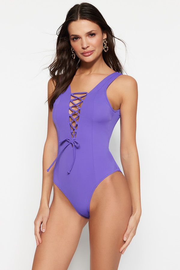 Trendyol Trendyol Swimsuit - Purple - Plain