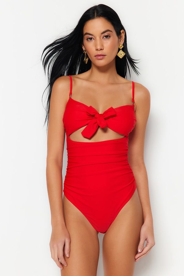 Trendyol Trendyol Swimsuit - Red - Plain