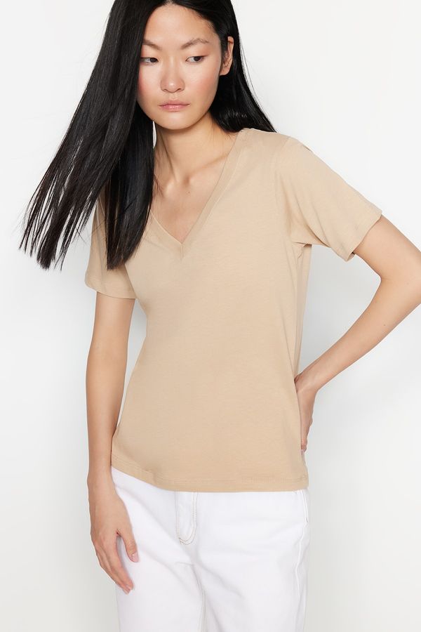 Trendyol Trendyol T-Shirt - Beige - Regular