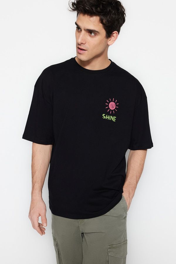 Trendyol Trendyol T-Shirt - Black - Oversize