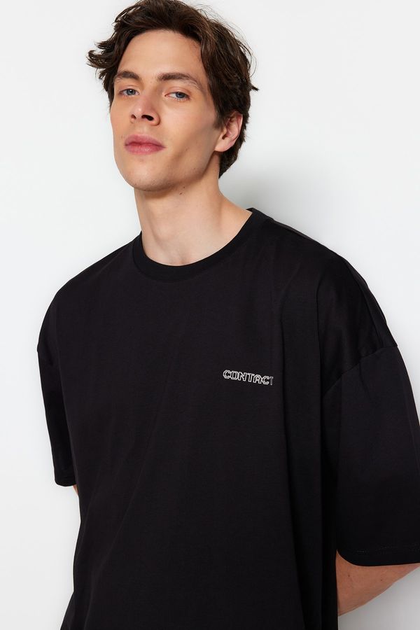 Trendyol Trendyol T-Shirt - Black - Oversize