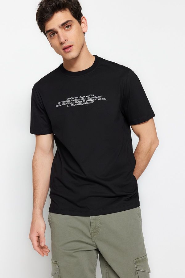 Trendyol Trendyol T-Shirt - Black - Regular fit
