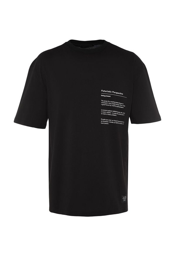 Trendyol Trendyol T-Shirt - Black - Relaxed