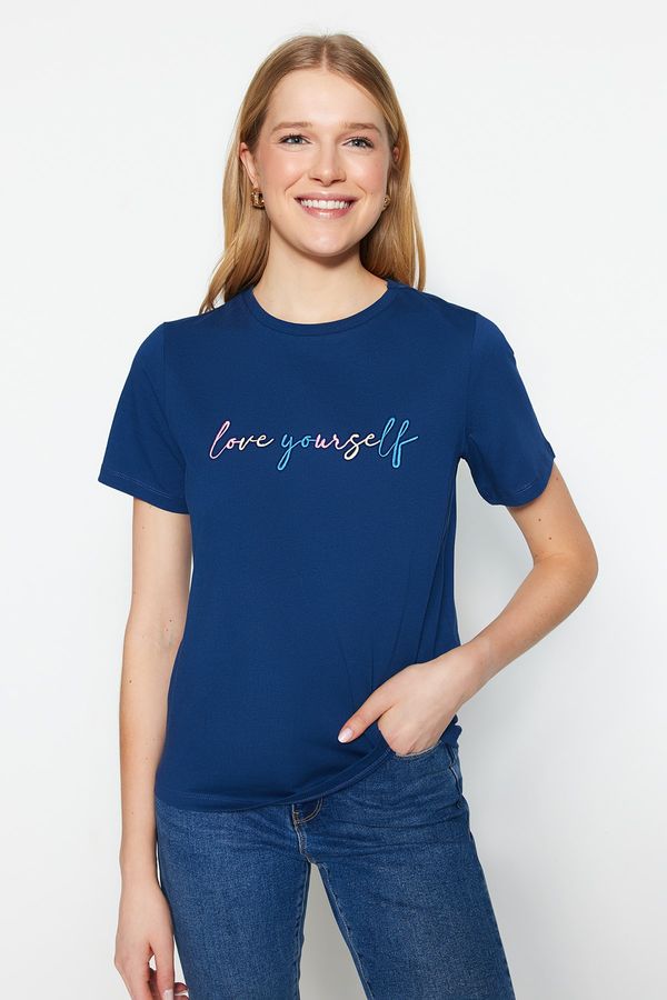 Trendyol Trendyol T-Shirt - Blue - Regular fit