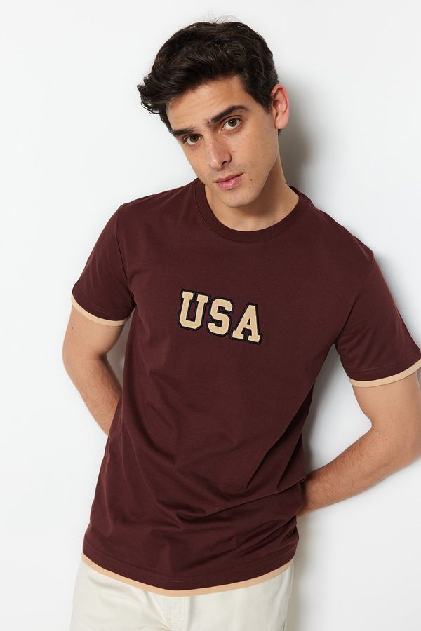 Trendyol Trendyol T-Shirt - Brown - Regular fit