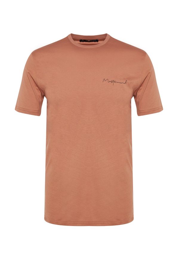 Trendyol Trendyol T-Shirt - Brown - Slim fit