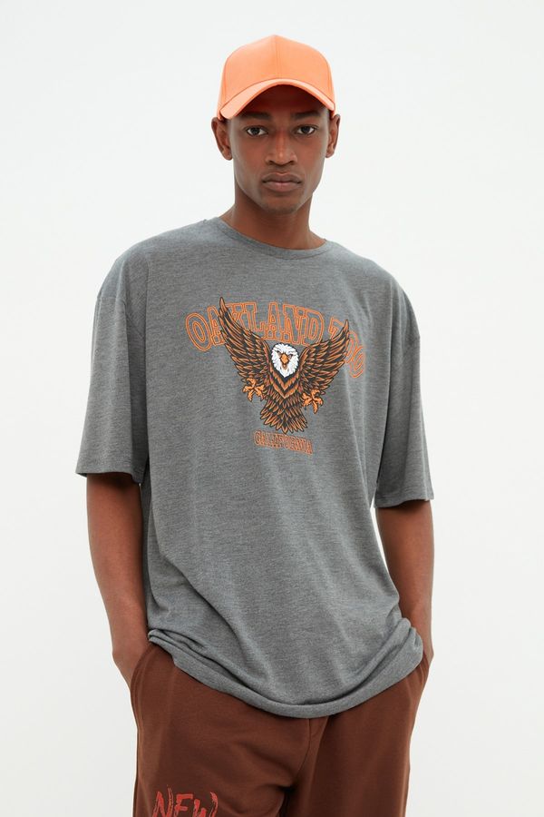 Trendyol Trendyol T-Shirt - Gray - Relaxed fit