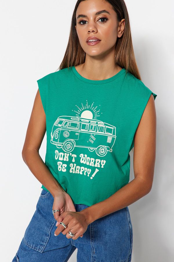 Trendyol Trendyol T-Shirt - Green - Regular