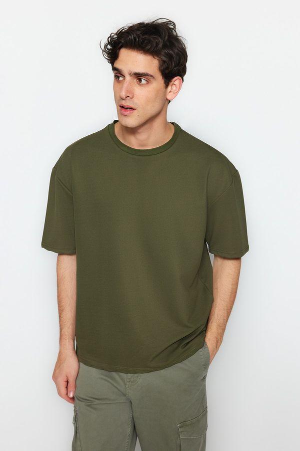 Trendyol Trendyol T-Shirt - Khaki - Relaxed fit