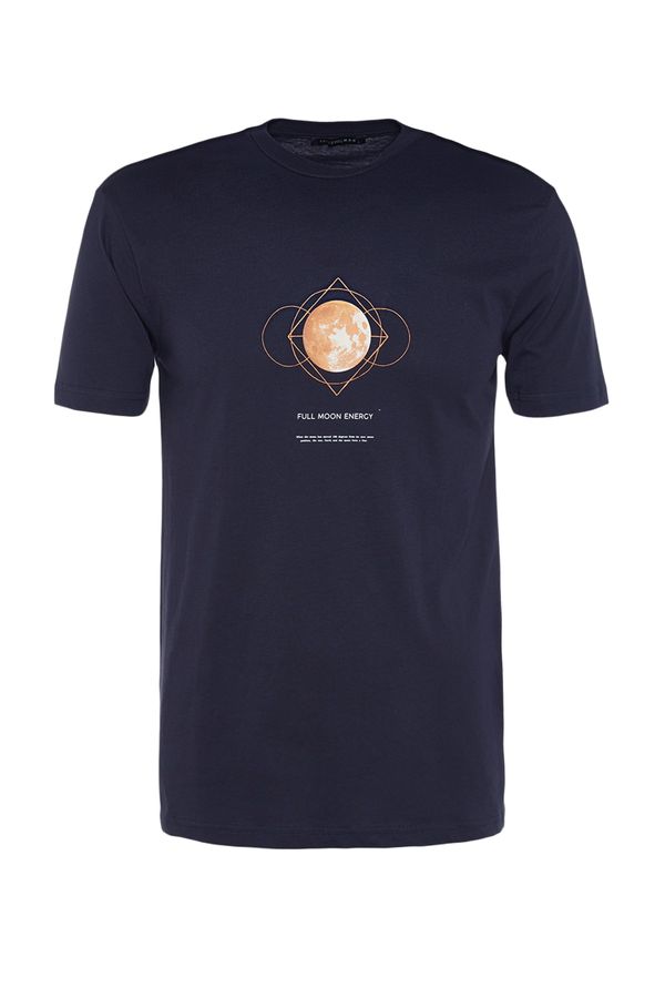 Trendyol Trendyol T-Shirt - Navy blue - Regular