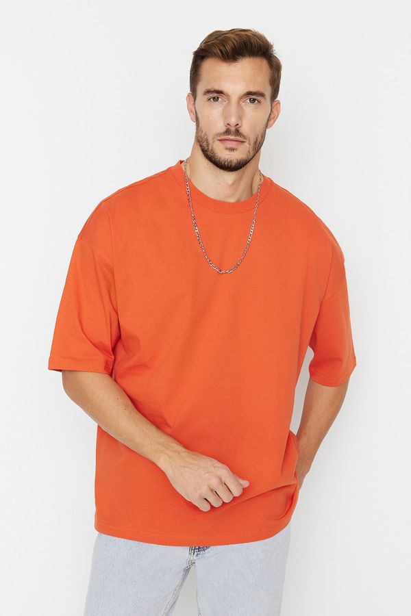 Trendyol Trendyol T-Shirt - Orange - Oversize