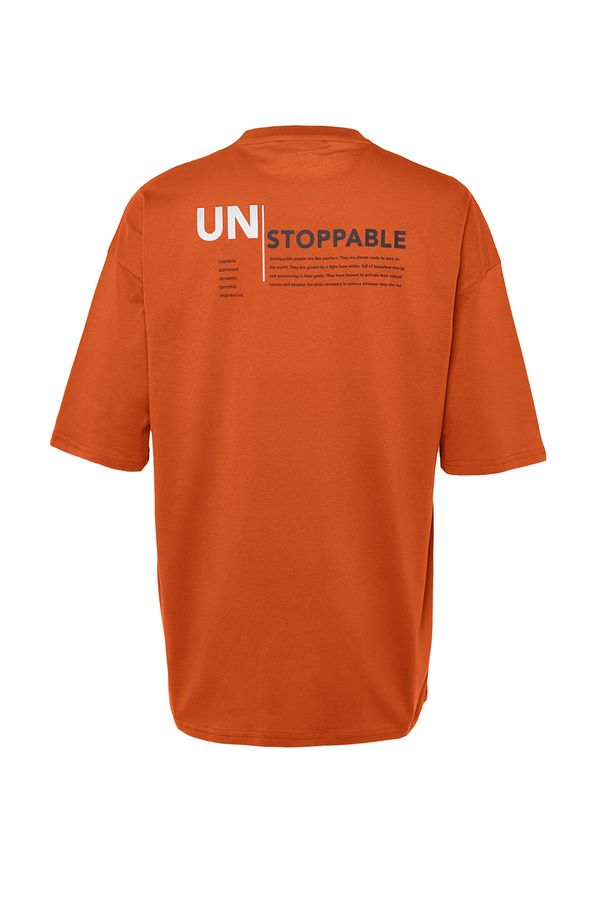 Trendyol Trendyol T-Shirt - Orange - Oversize