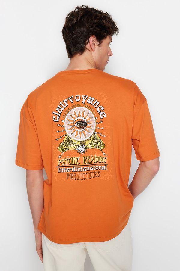 Trendyol Trendyol T-Shirt - Orange - Oversize