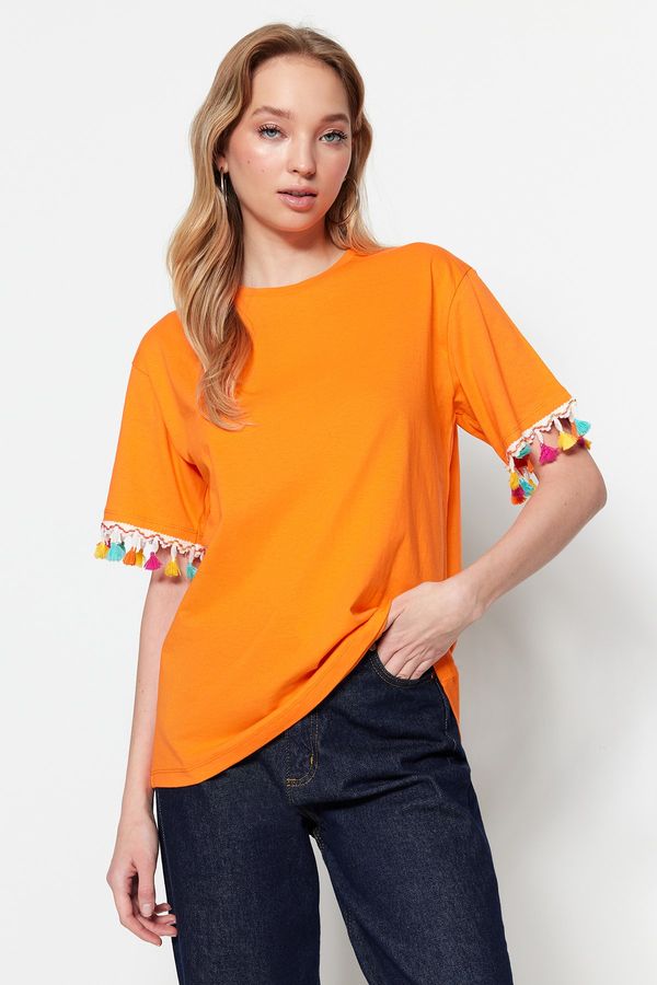 Trendyol Trendyol T-Shirt - Orange - Regular